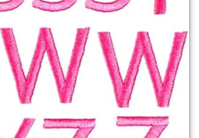 Varsity Letter W Patch