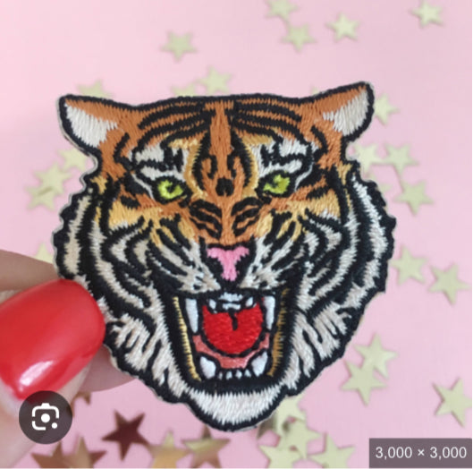Tiger head patch