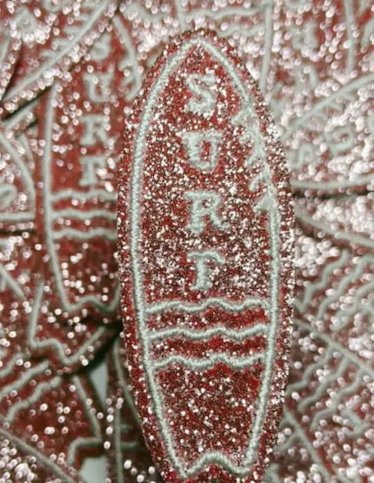 Pink Glitter Surfboard  Patch