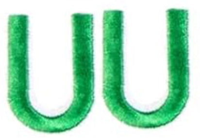 Varsity Letter U Patch