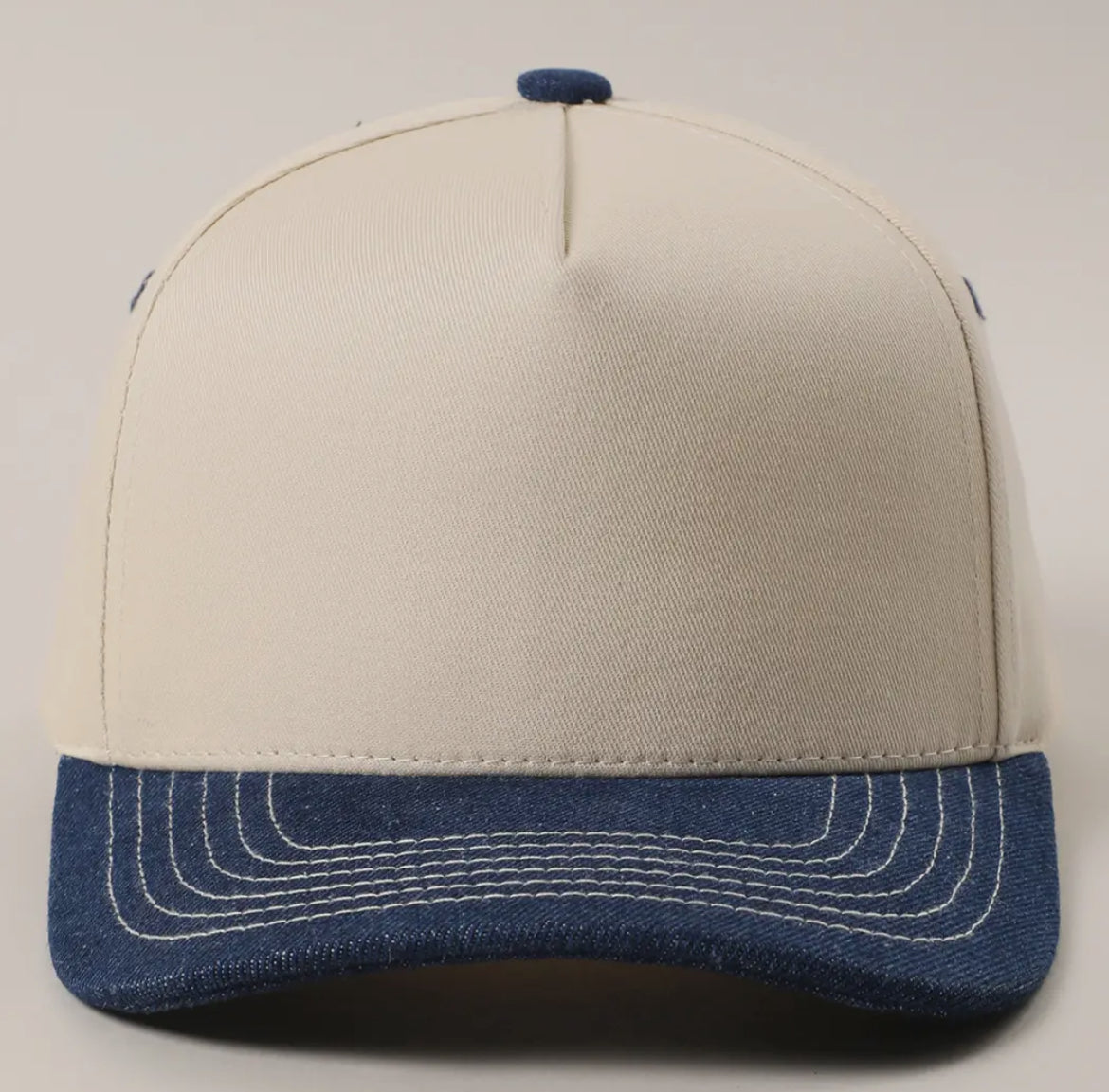 C.C. Two tone canvas trucker hat