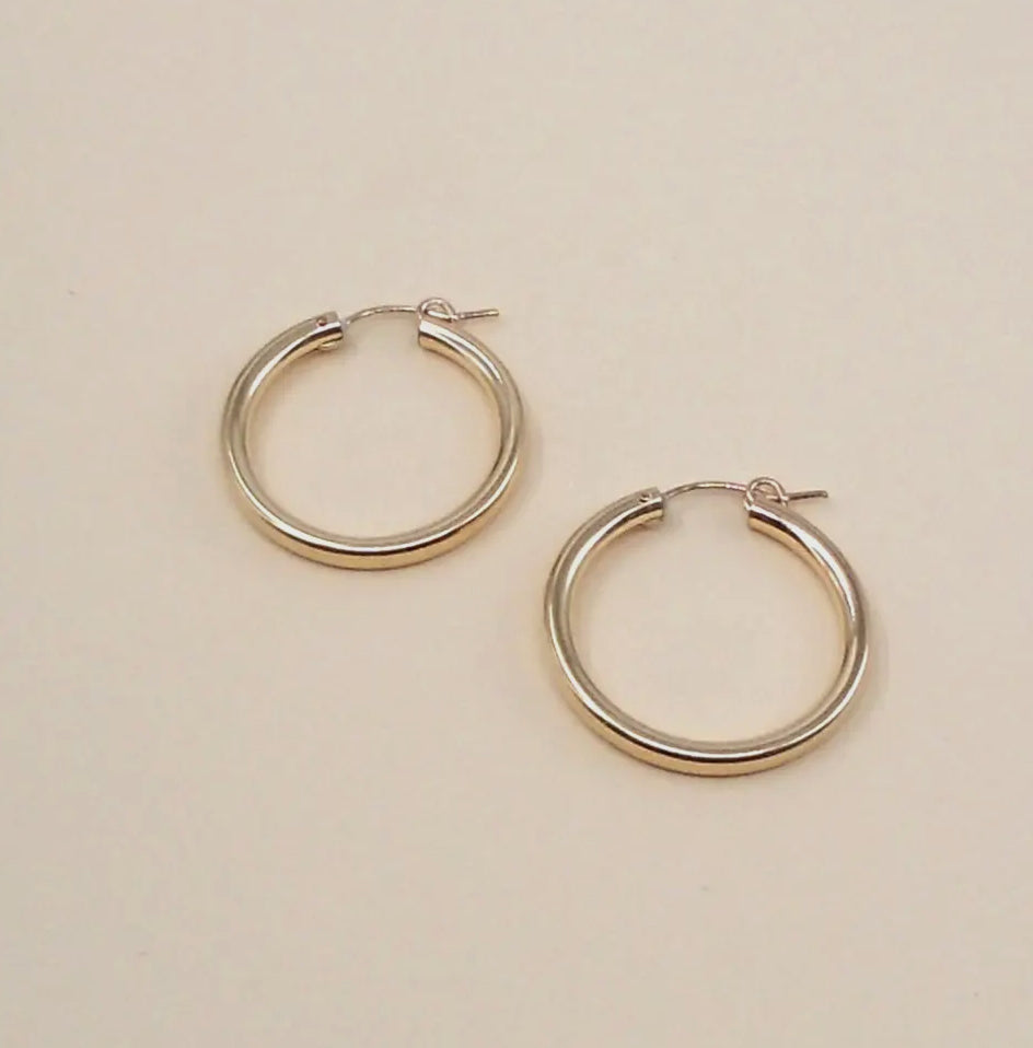 Gold filled Ava Hoops