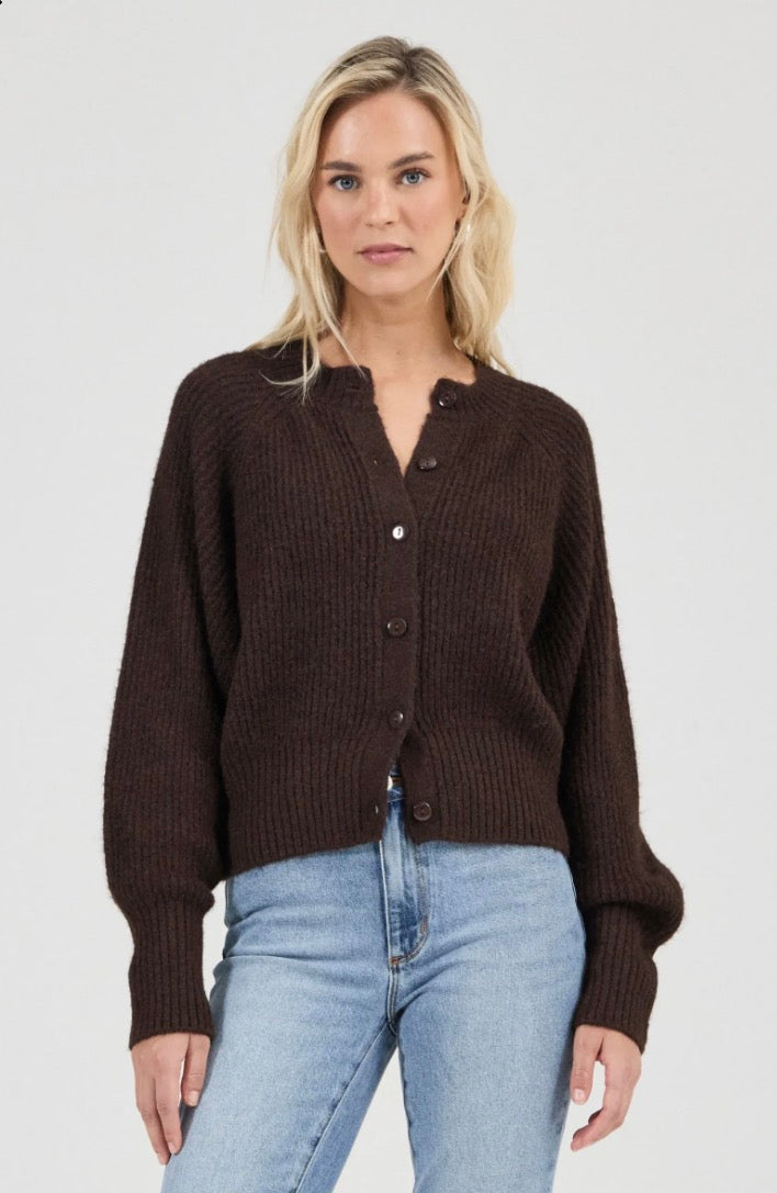 Duchess Cardigan in Chocolate