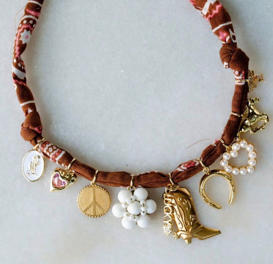 Lucky Spur Bandana Necklace
