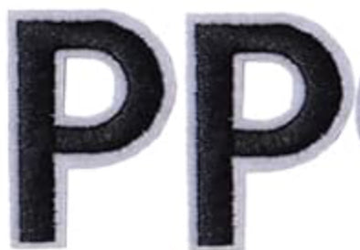 Varsity Letter P Patch