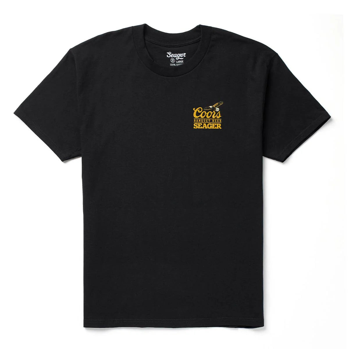 SEAGER X COORS BANQUET PRESERVE TEE BLACK