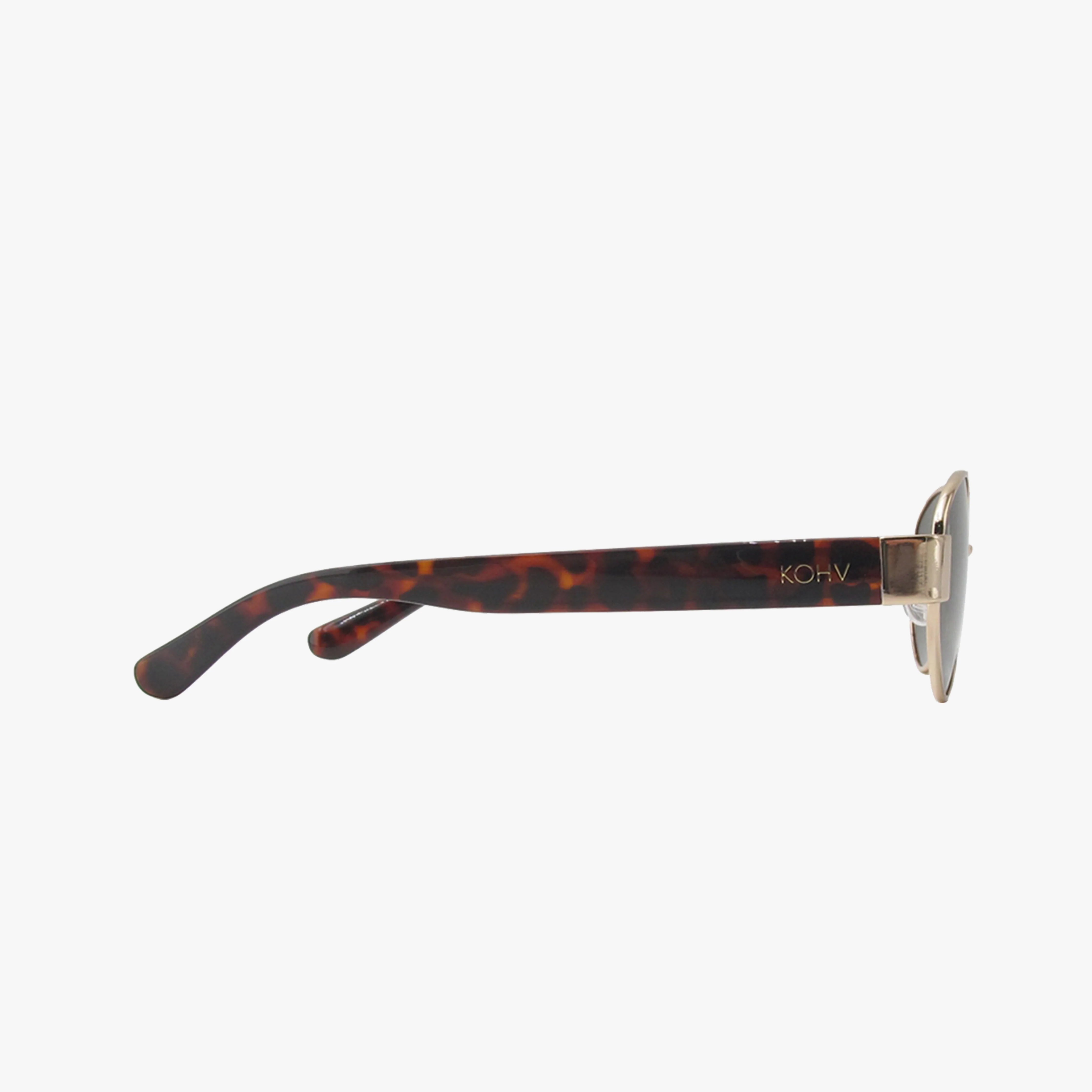 Coco Classic Polarized Oval Metal Fashion Sunglasses