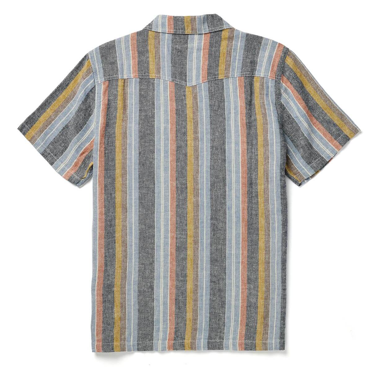 WHIPPERSNAPPER S/S SHIRT WASHED STRIPE NAVY