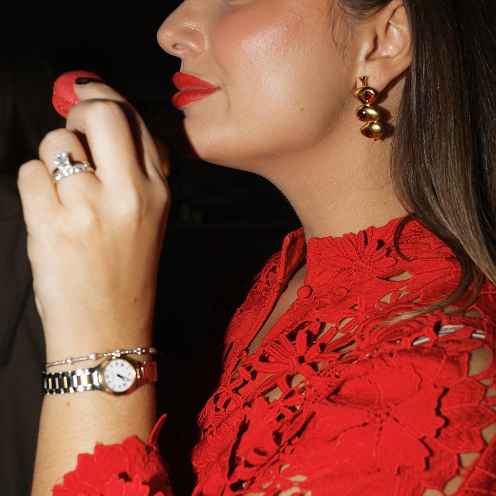 Velvet Martini Olive Earrings