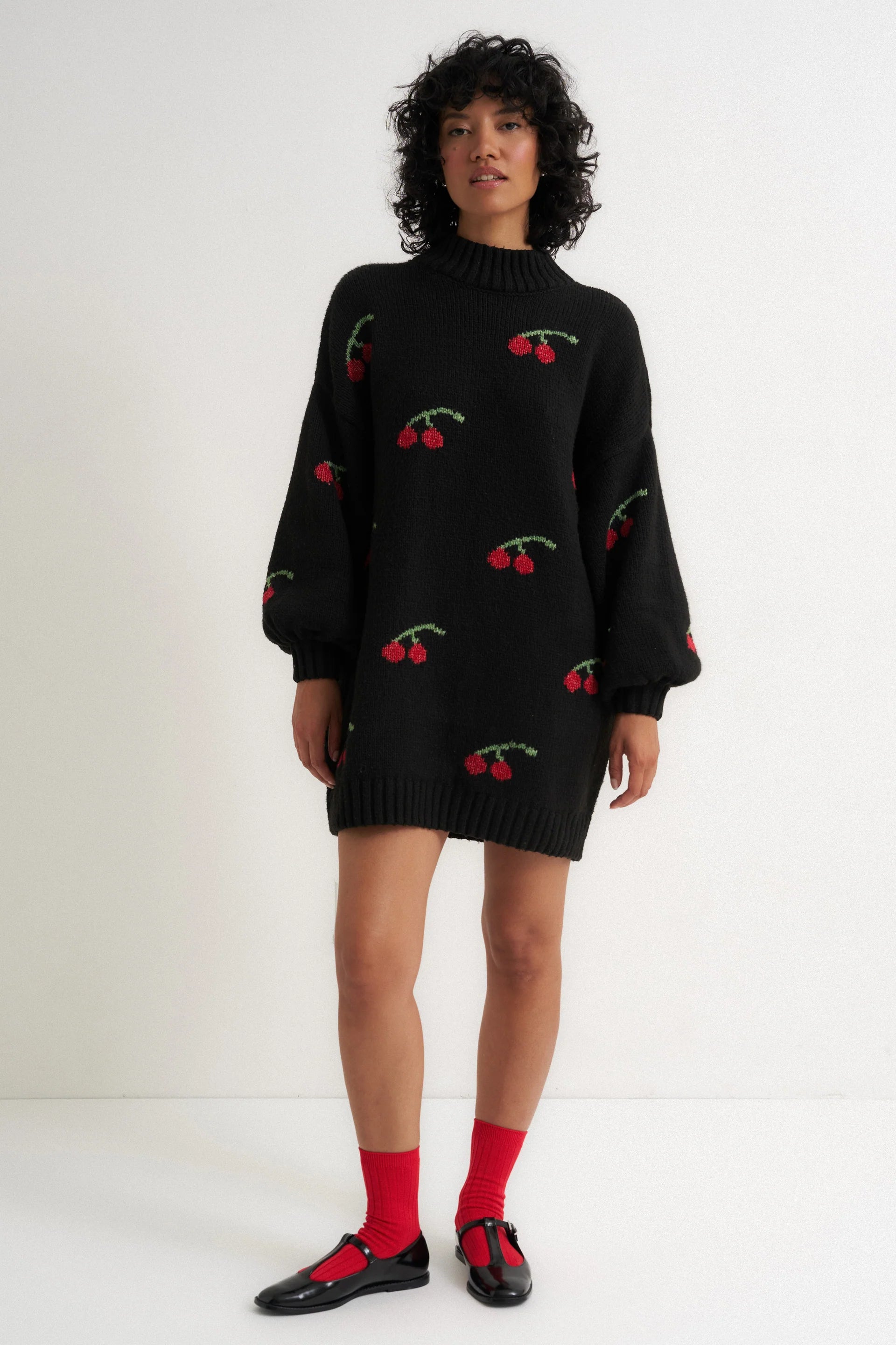 Cherry Sweater Dress
