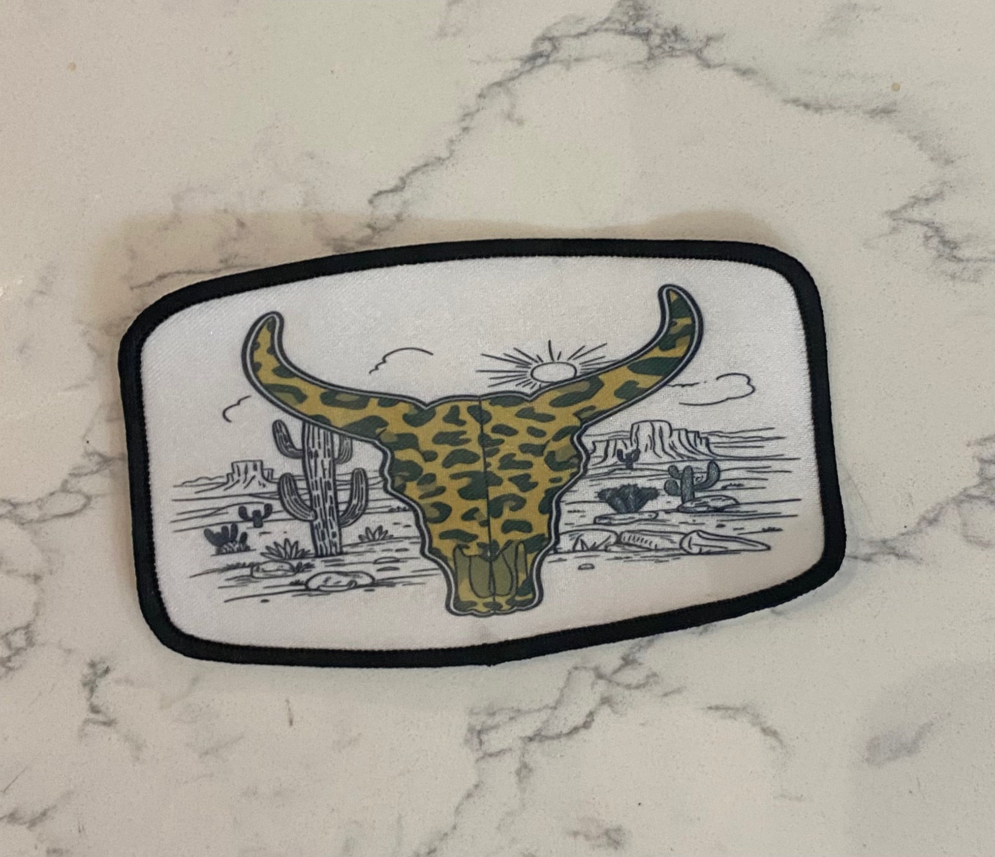 Leopard Longhorn Patch