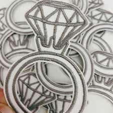 Diamond Ring Patch Embroidered