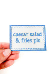 Caesar Salad And Fries Patch