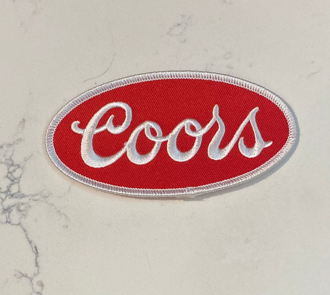 Coors Red Patch Oval