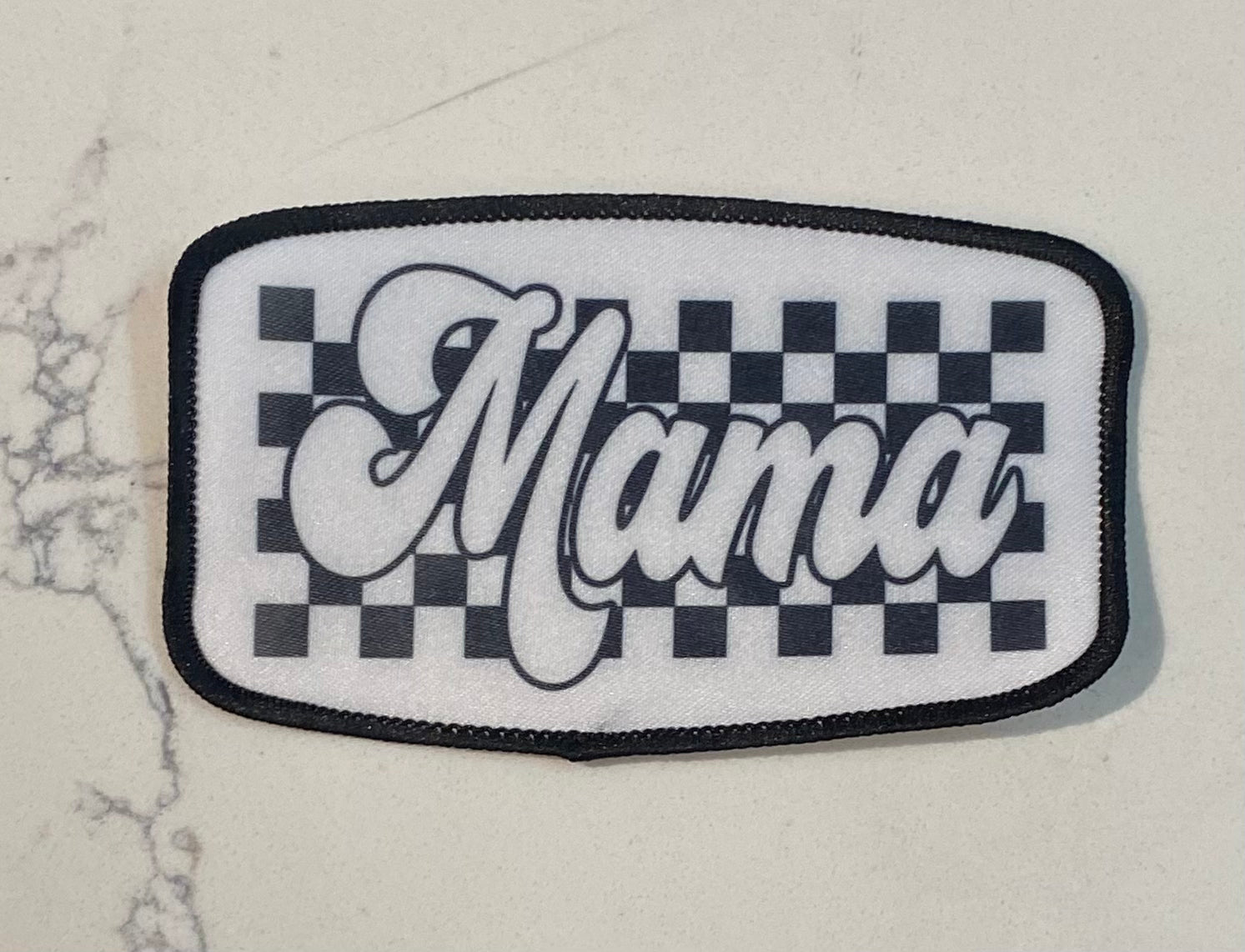 Checkered Mama Patch