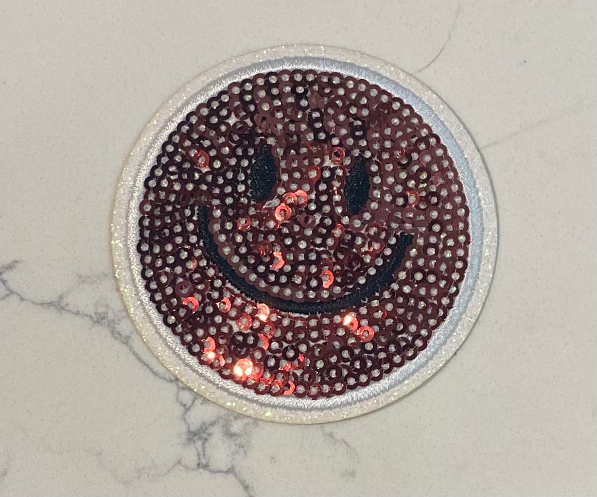 Sequin Smiley Patch
