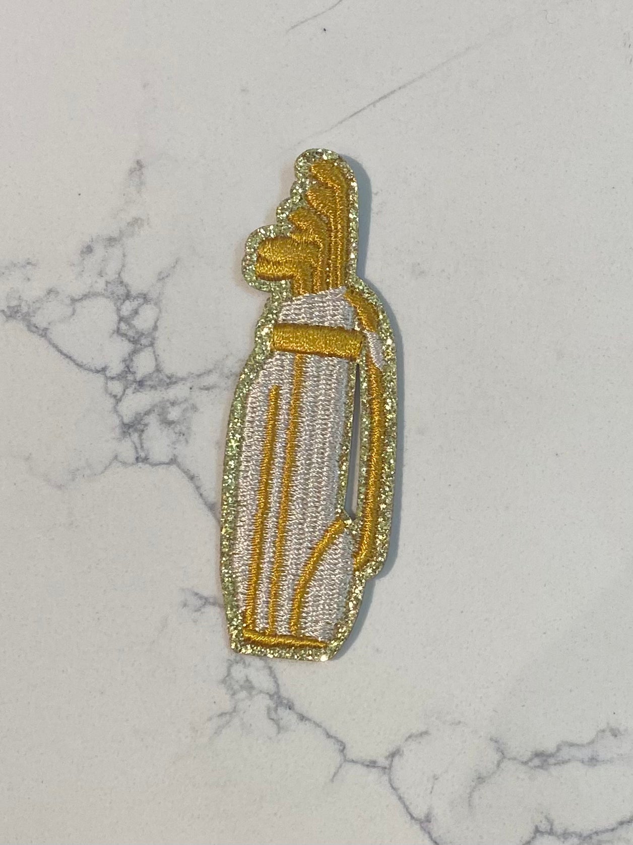 Gold Golf Club Patch