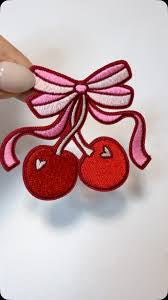 Cherry bow patch