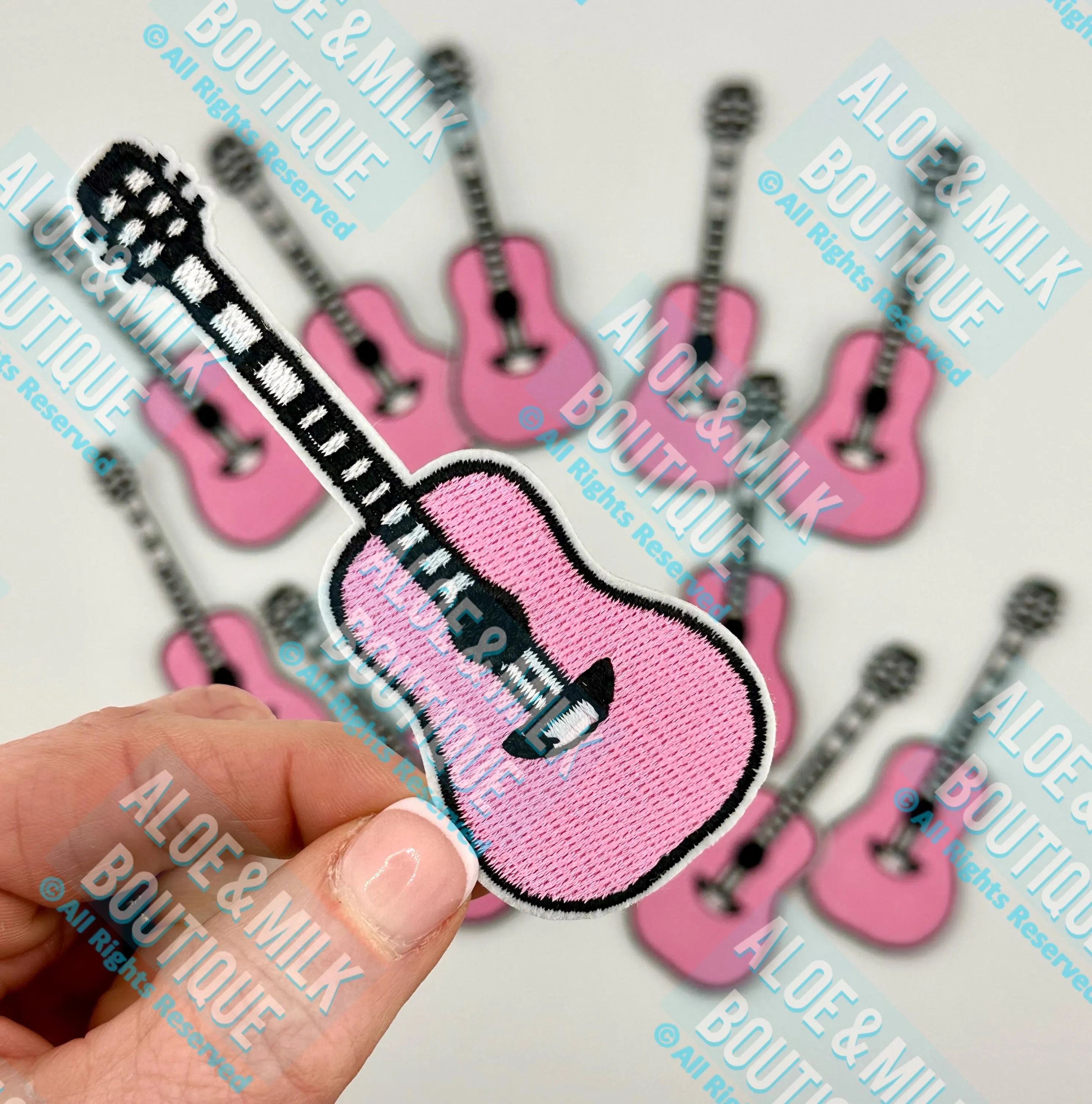 Pink guitar patch