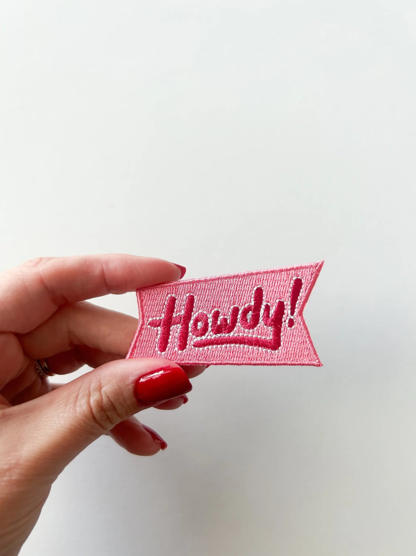 Howdy pink patch