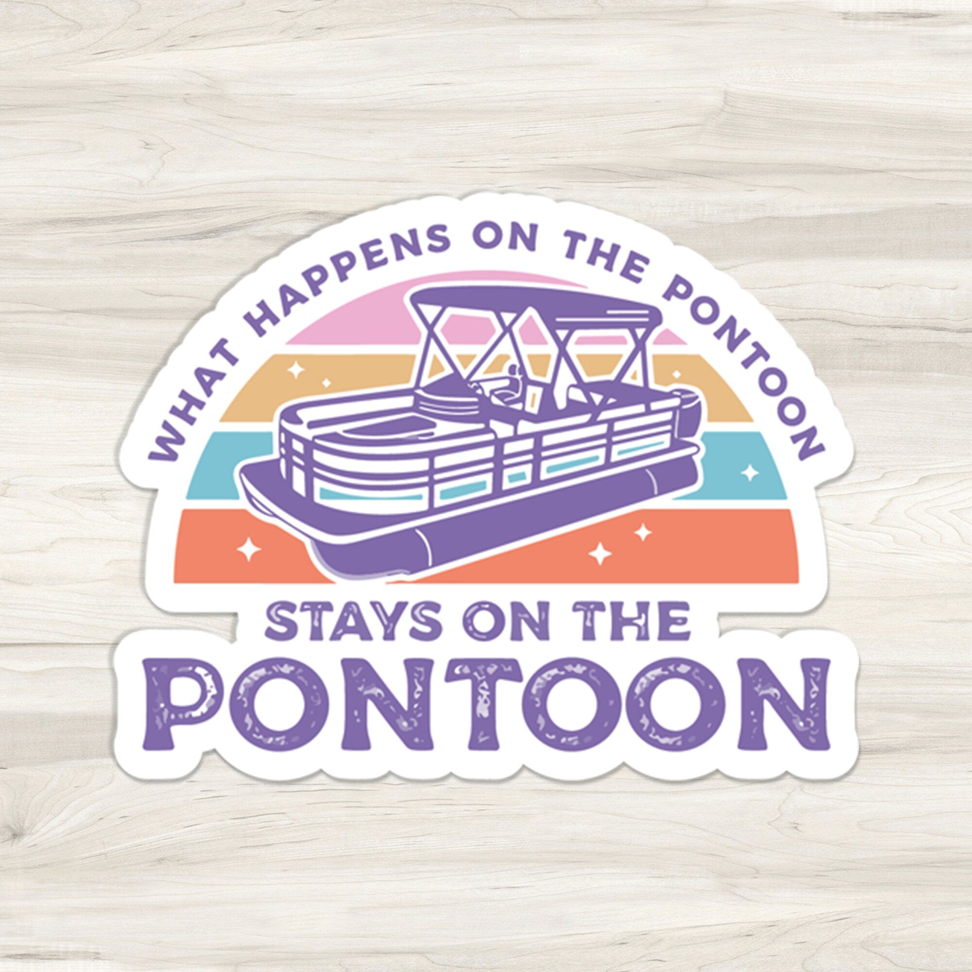 Stays on the pontoon patch