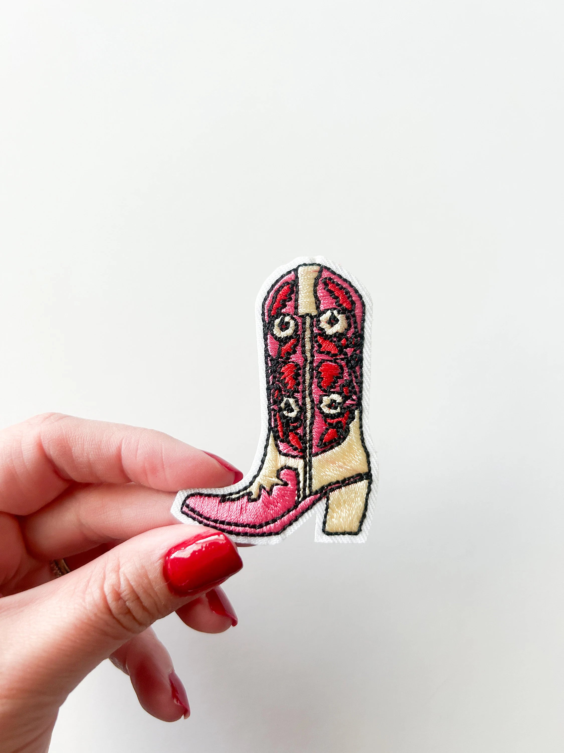 Pink boot patch