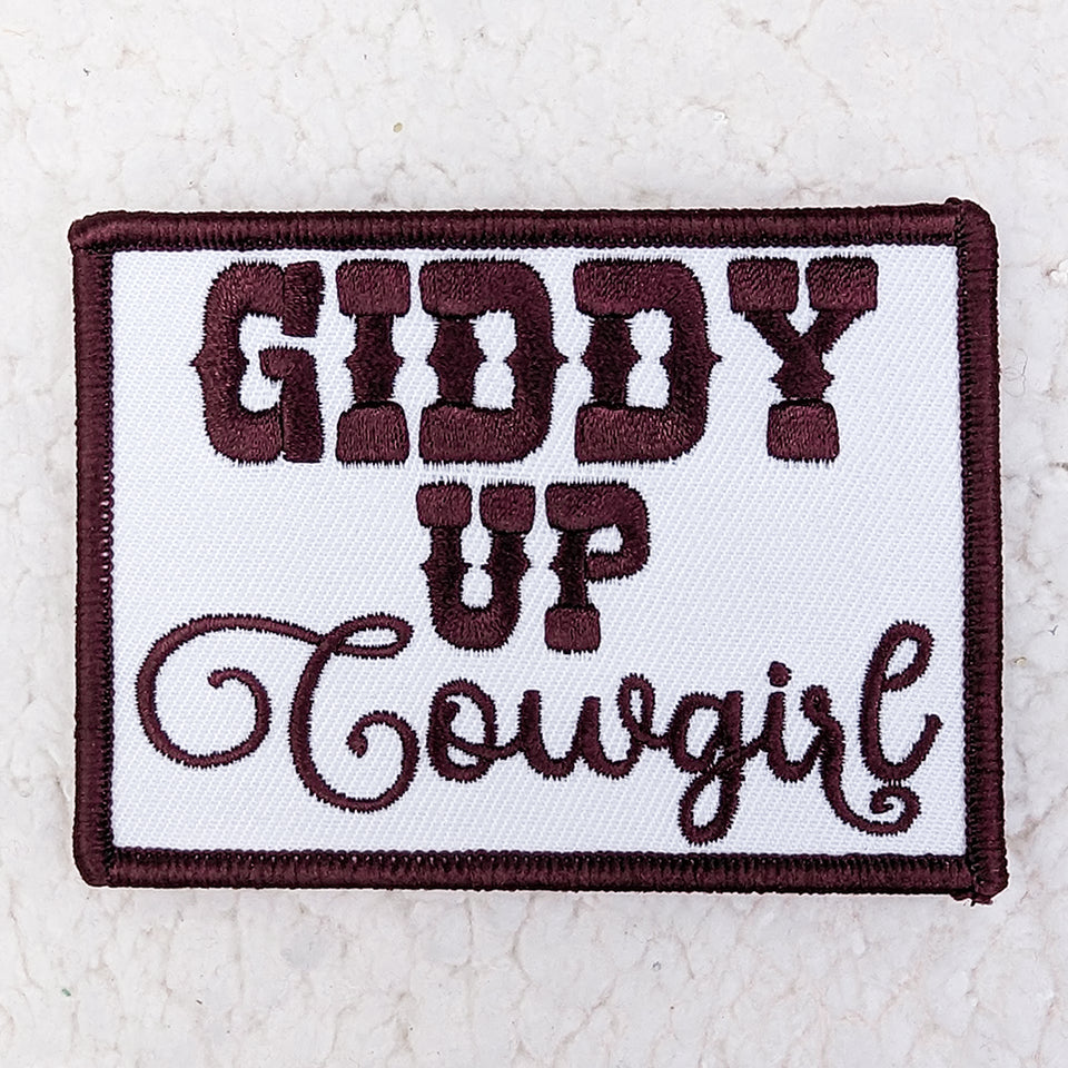Giddy up Cowgirl patch