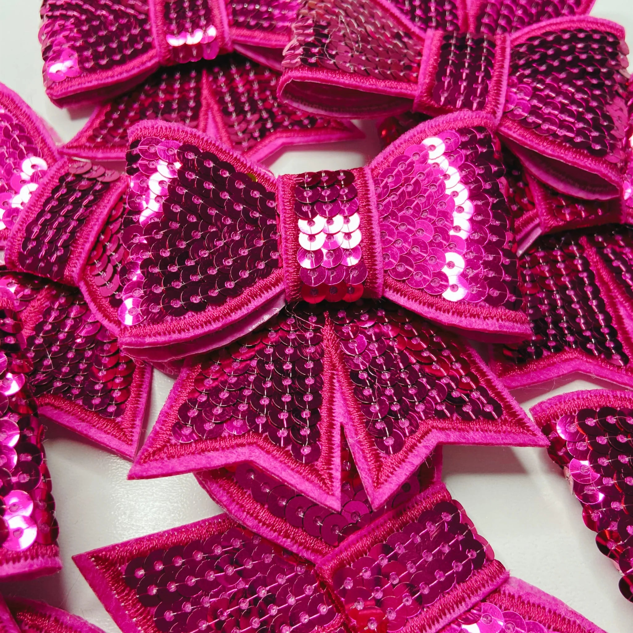 Sequin bow patch