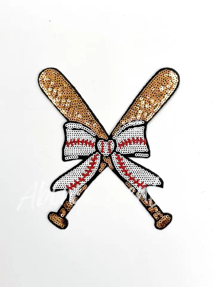Baseball bat bow patch