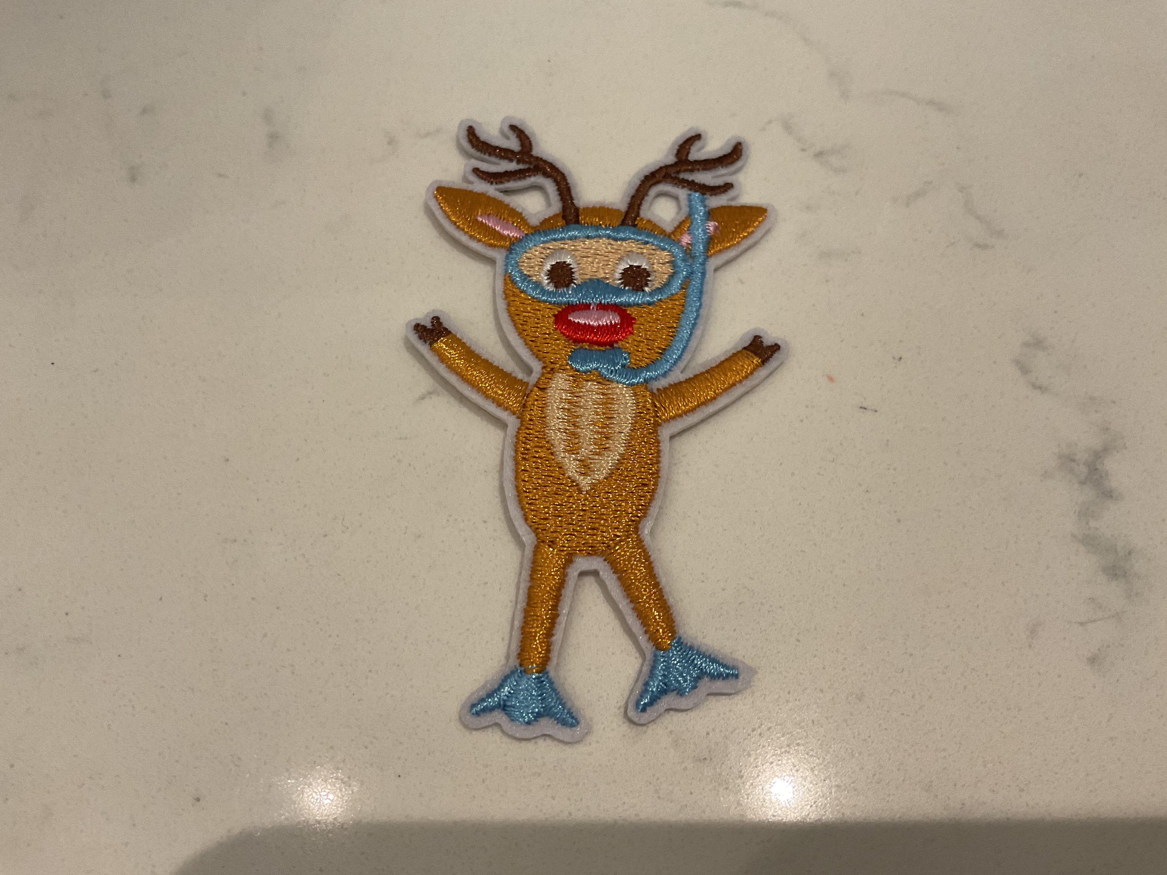 Reindeer in snorkel gear patch