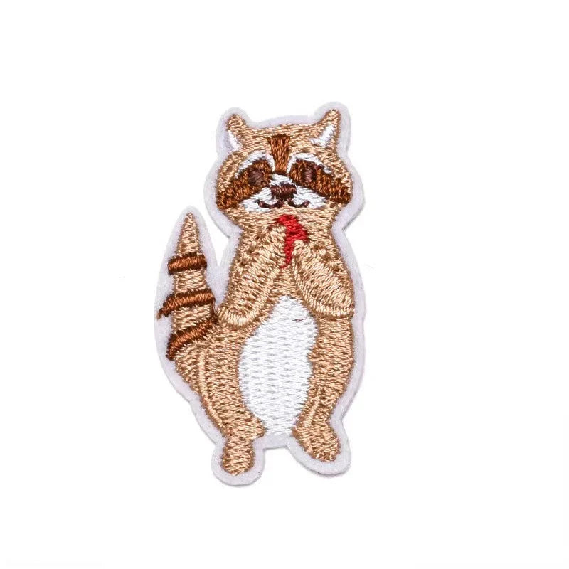 Brown raccoon patch