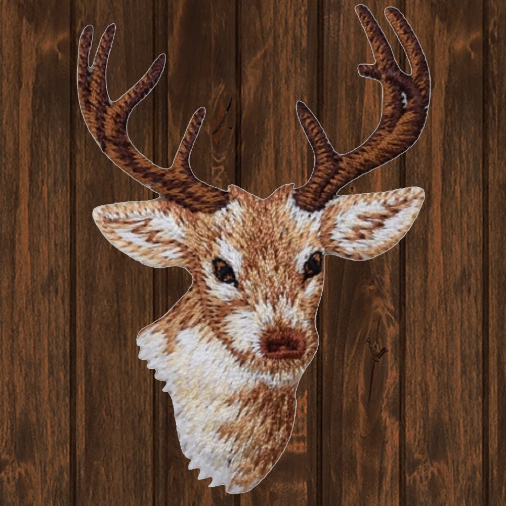 Deer head with antlers patch