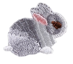 Gray rabbit patch