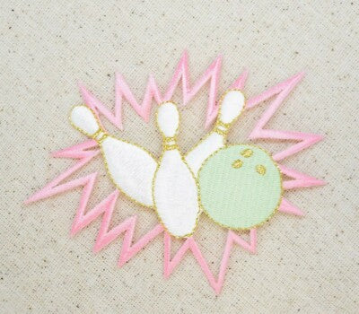Bowling pins and ball patch