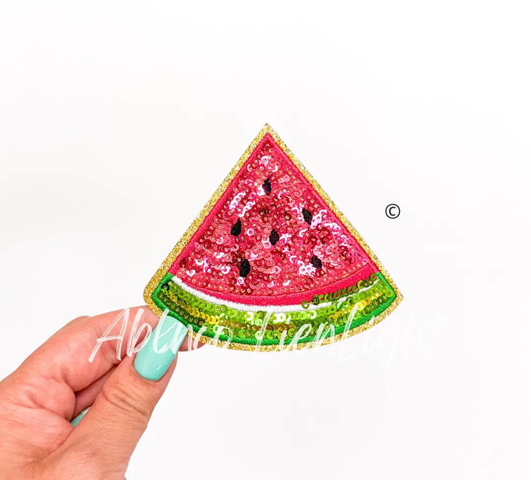 Sequin watermelon patch