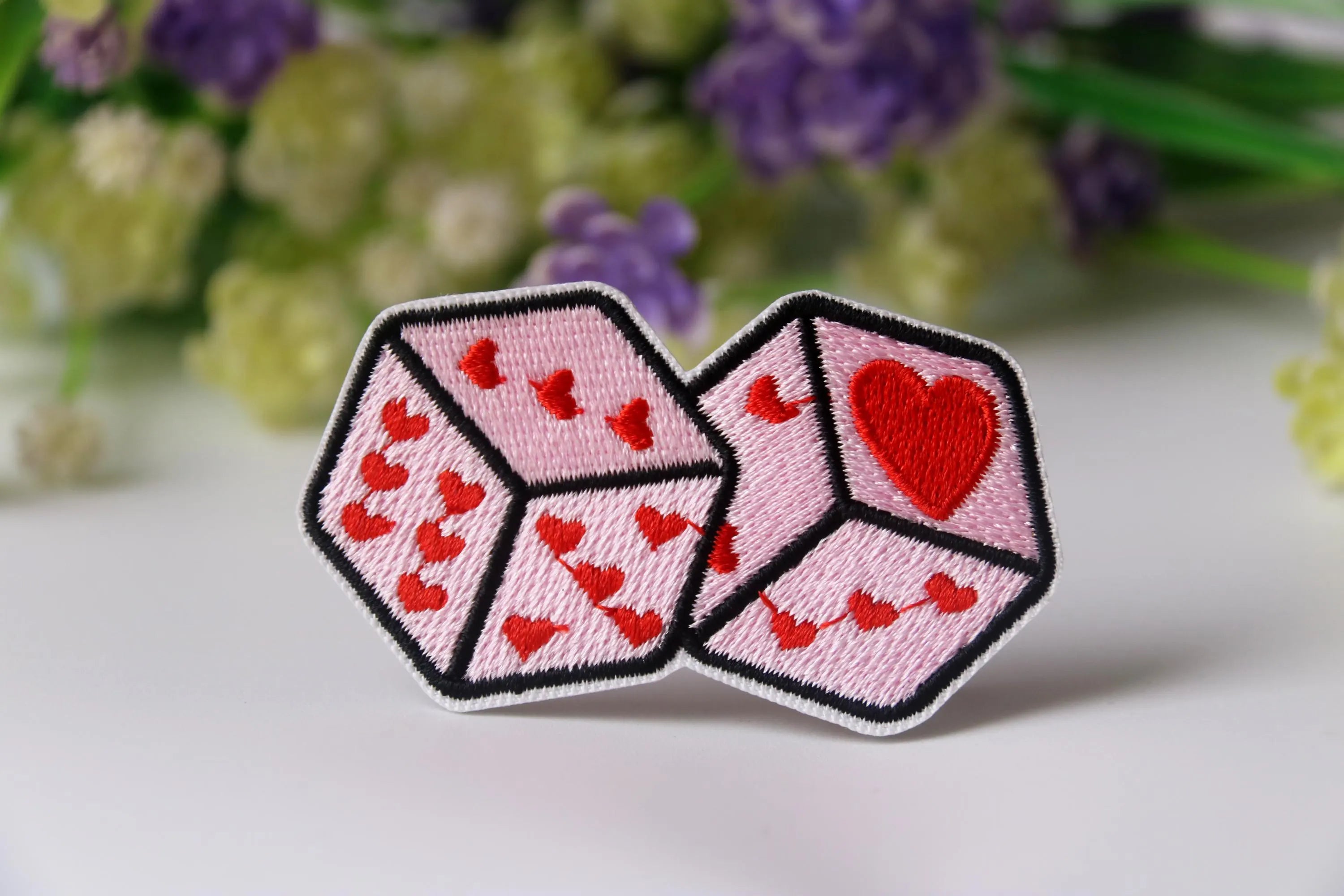 Heart dice patch