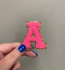 Chenille Letter A Patch