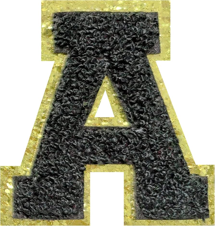 Chenille Letter A Patch
