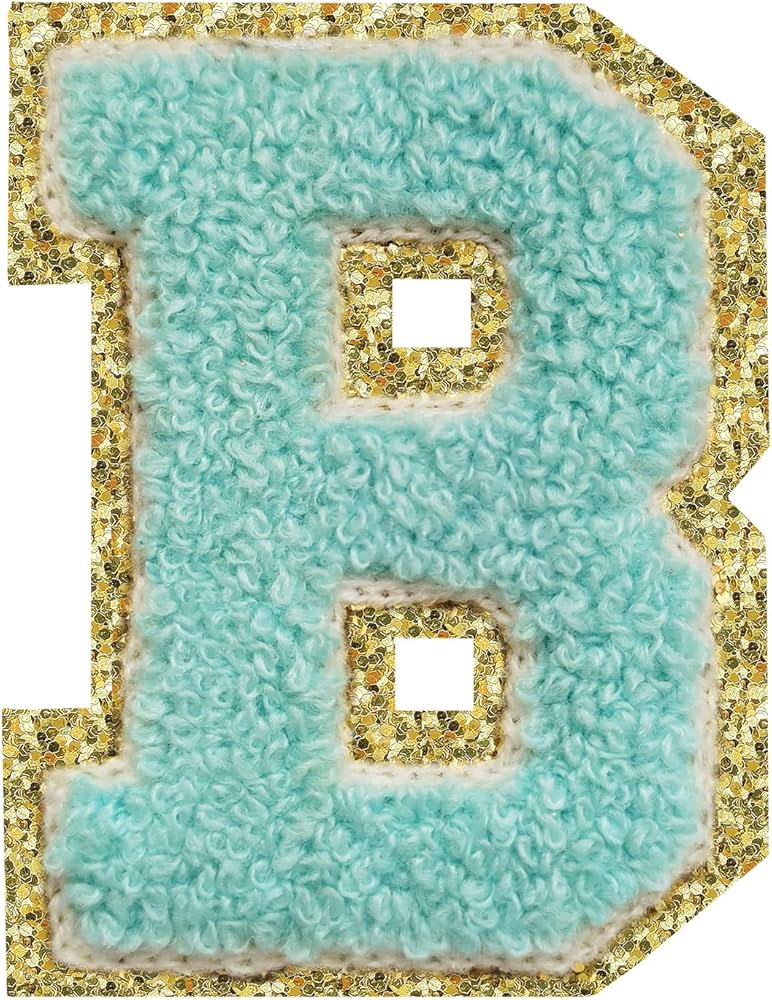Chenille Letter B Patch