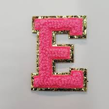 Chenille Letter E Patch