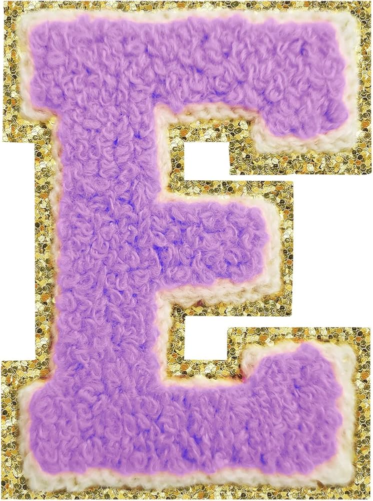 Chenille Letter E Patch