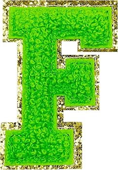 Chenille Letter F Patch