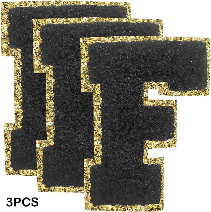 Chenille Letter F Patch