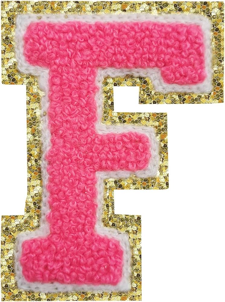 Chenille Letter F Patch