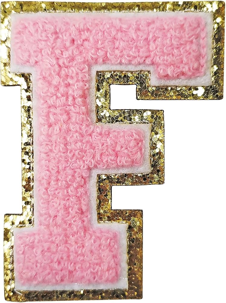 Chenille Letter F Patch