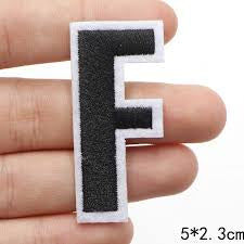 Varsity Letter F Patch