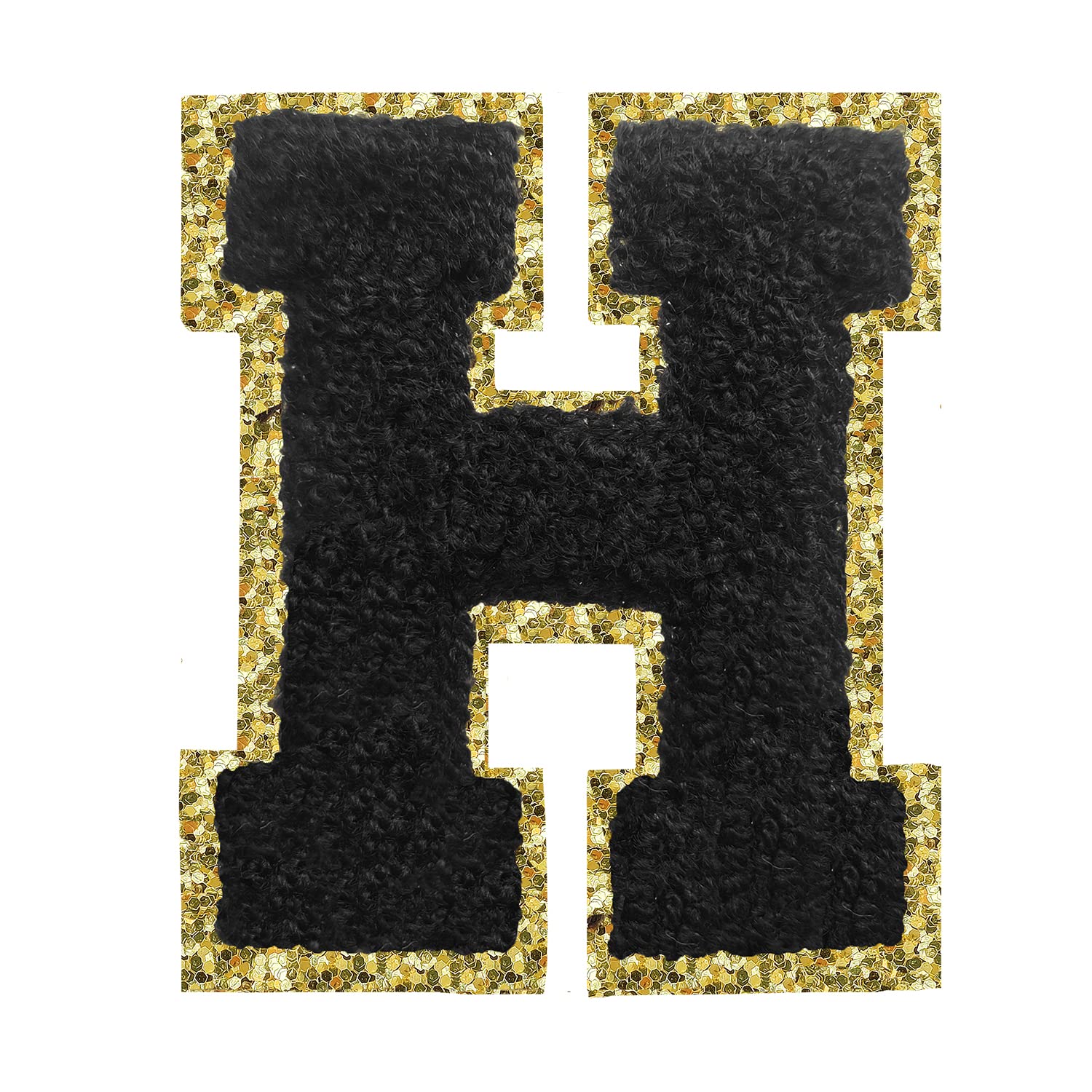 Chenille Letter H Patch
