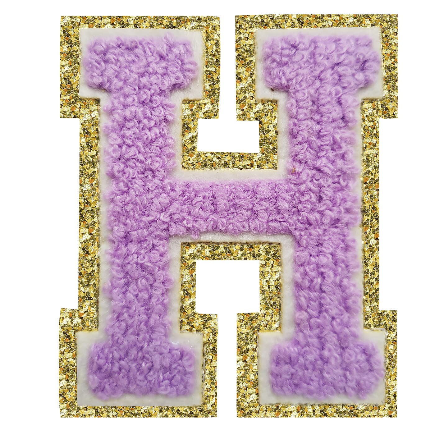 Chenille Letter H Patch
