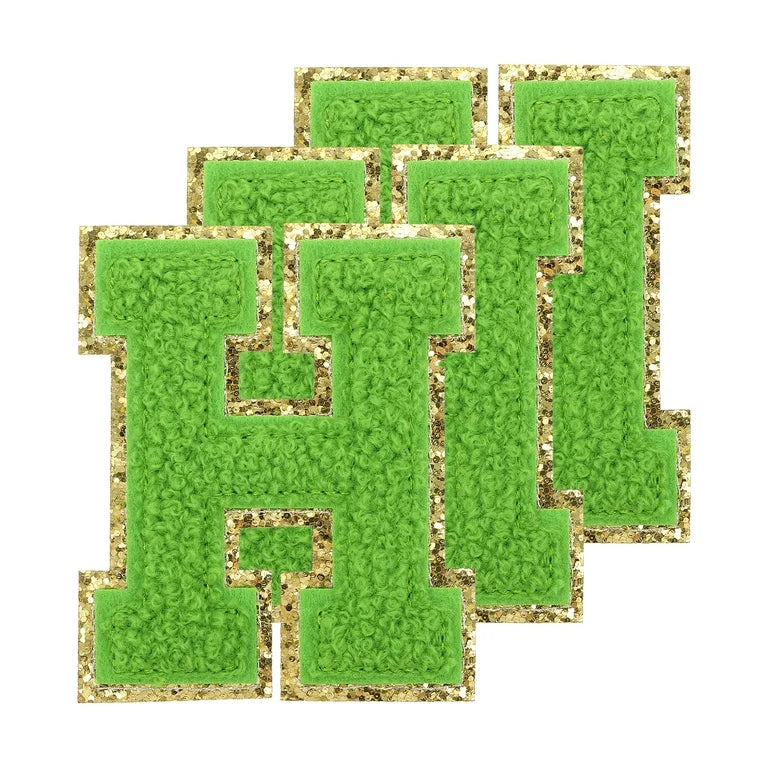 Chenille Letter H Patch