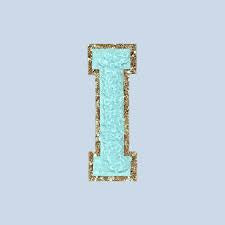chenille I letter patch